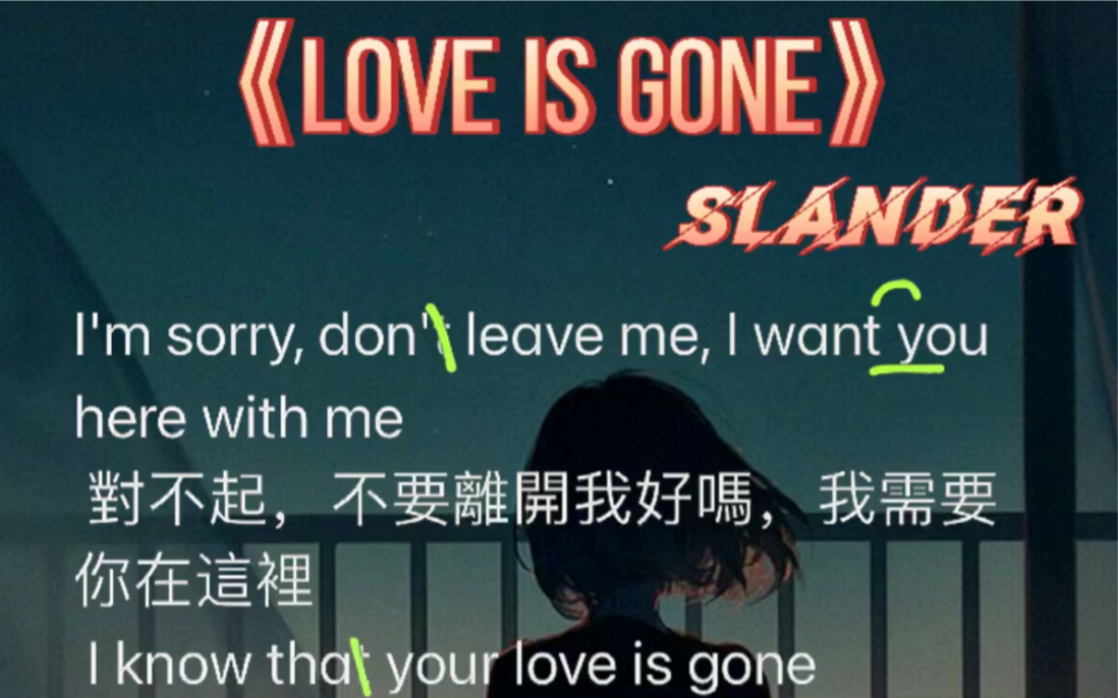 [图]《love is gone》慢速教程