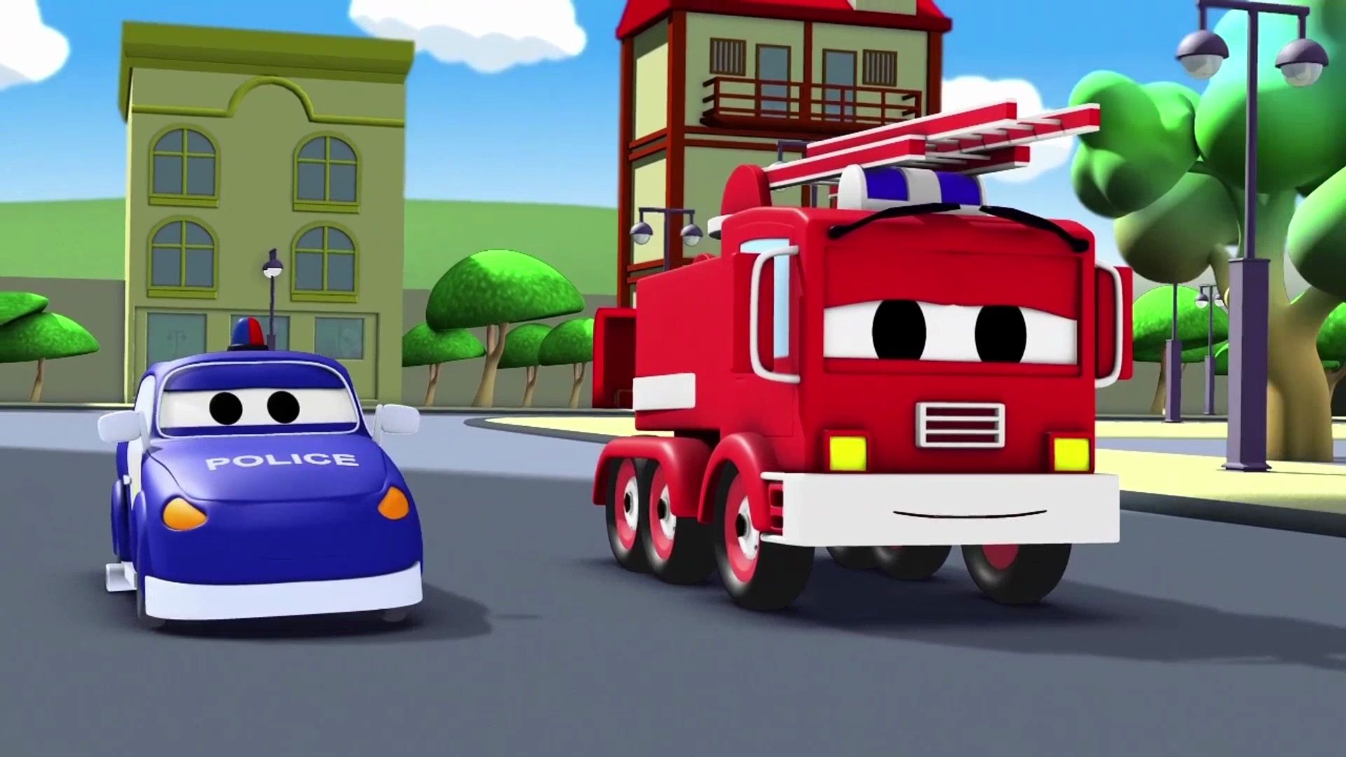 学习特种车辆警车消防车救护车儿歌