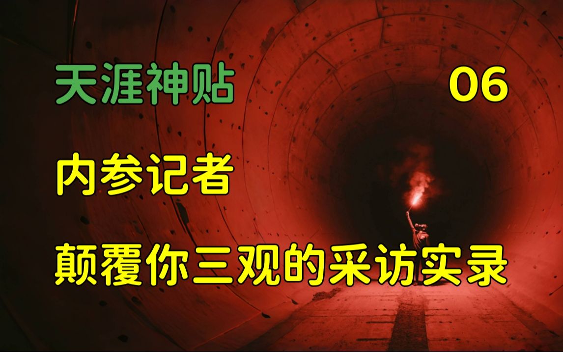 莲蓬鬼话 | 天涯神贴:内参记者,一名非传统记者颠覆你三观的采访实录,篇六,有骨难画原作.哔哩哔哩bilibili