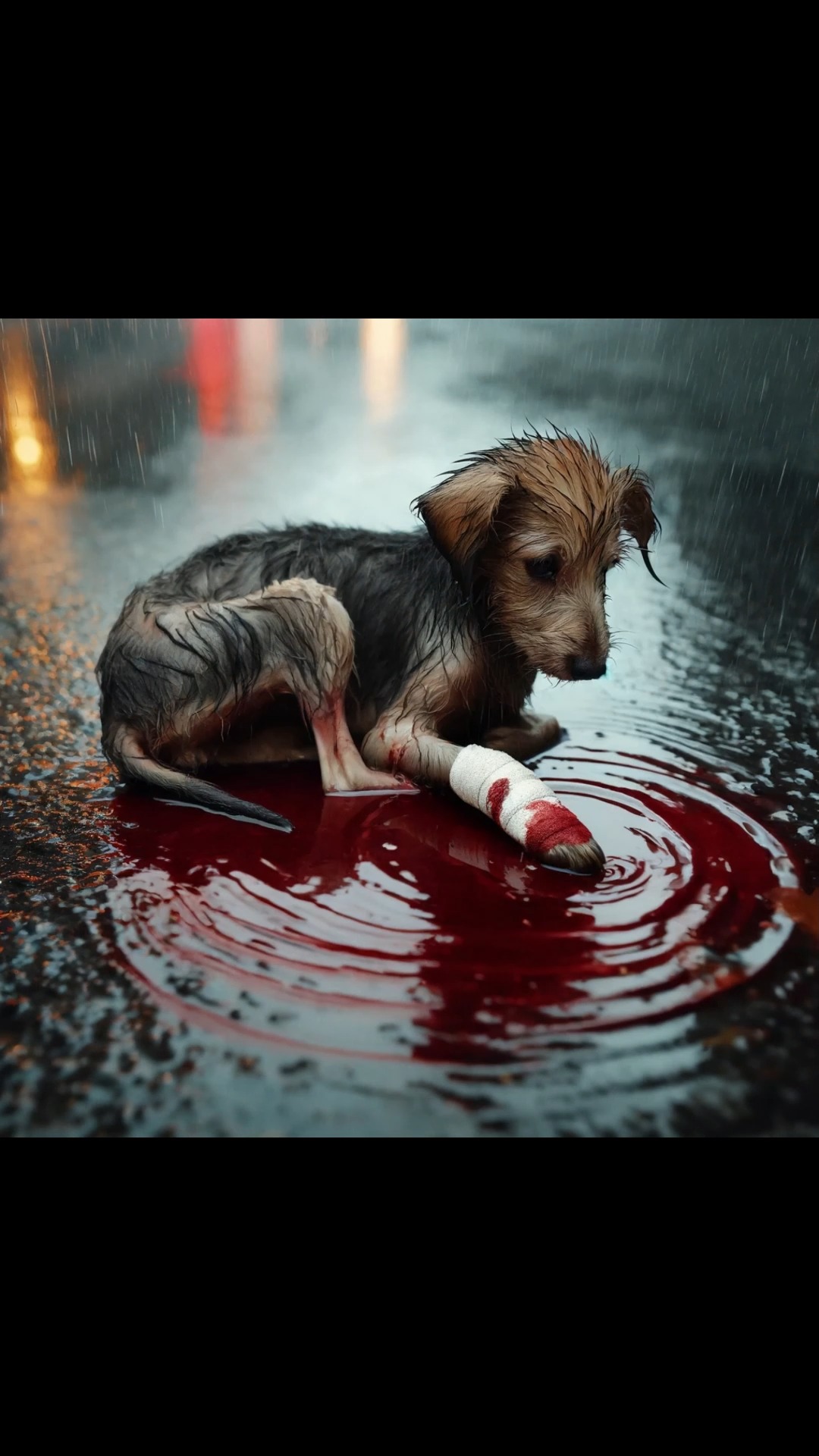 快来安慰一下受伤的小狗吧