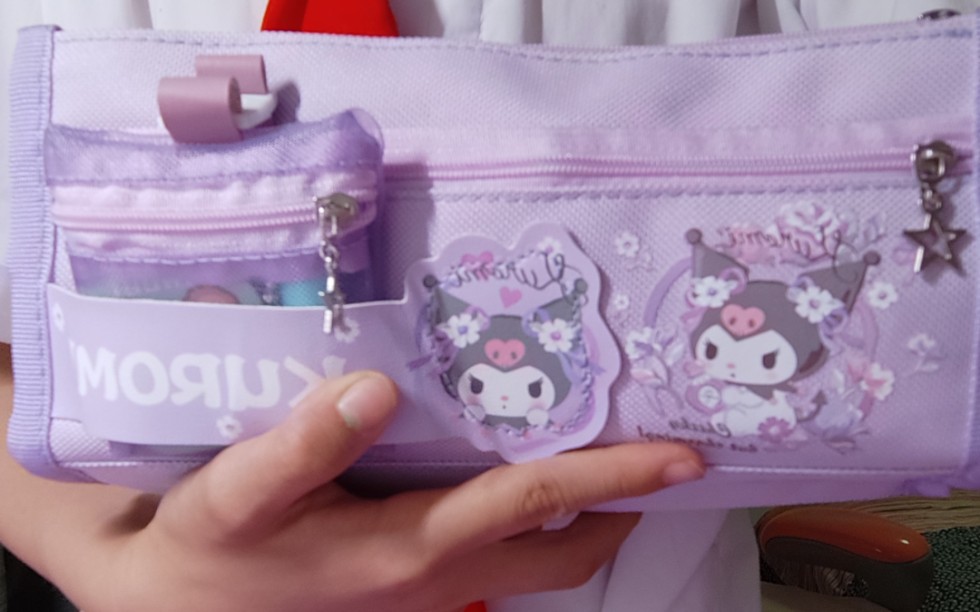 61礼物,紫色系分层库洛米笔袋,平价好用的文具介绍