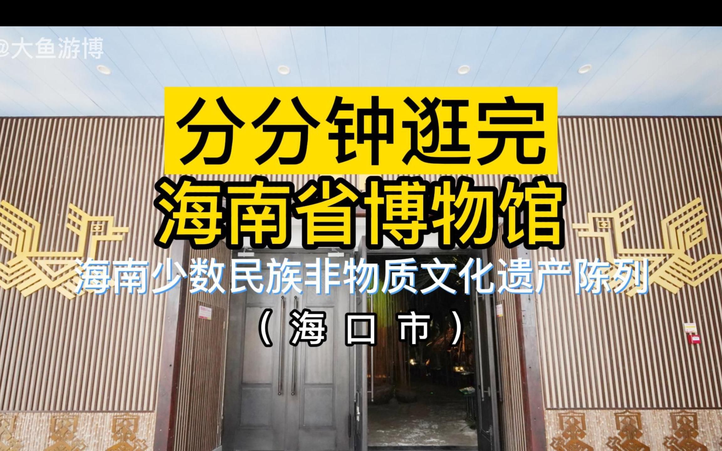 扫馆038:海南省博物馆~海南少数民族非物质文化遗产陈列(海口)哔哩哔哩bilibili