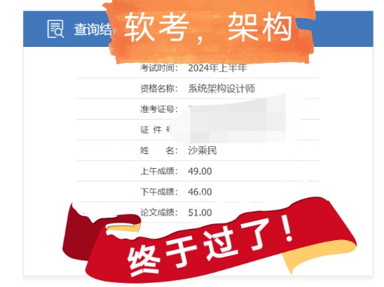 软考系统架构设计师屡败屡战终于过了哔哩哔哩bilibili