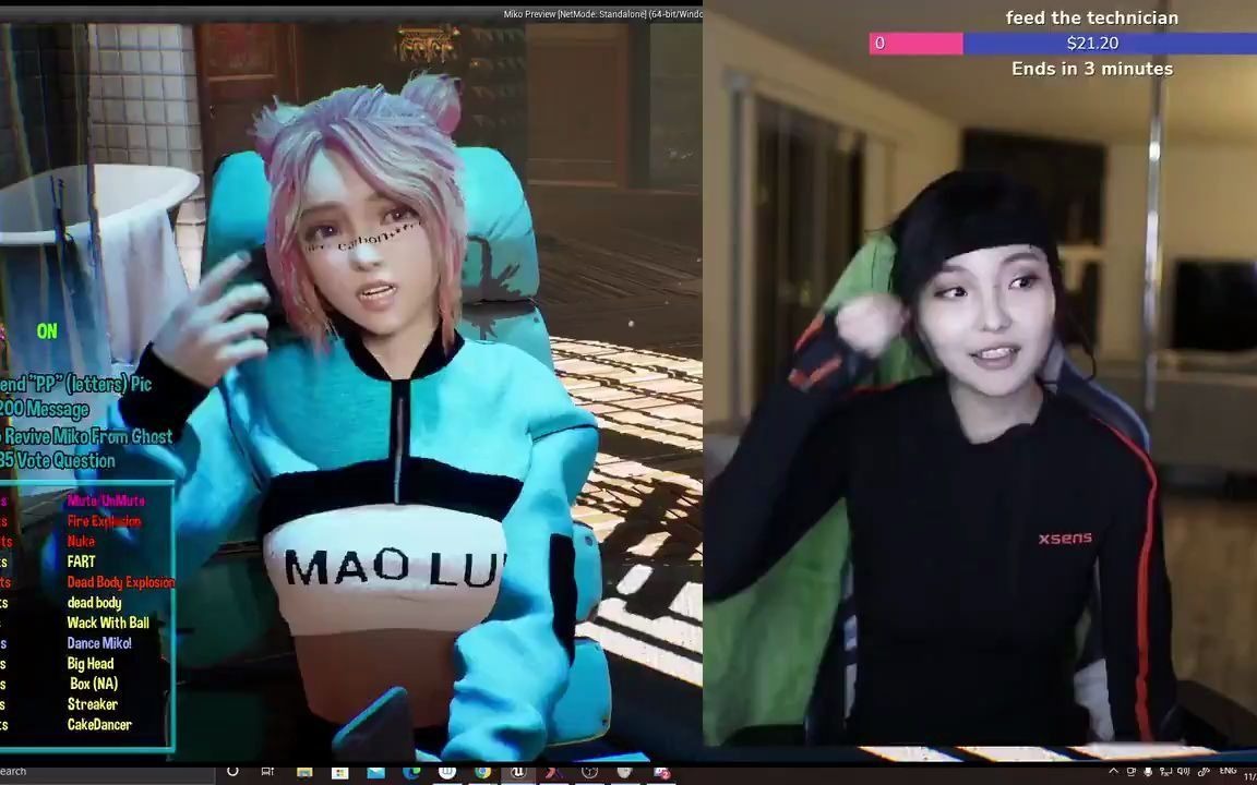 【主播】主播动作捕捉虚拟角色,by miko