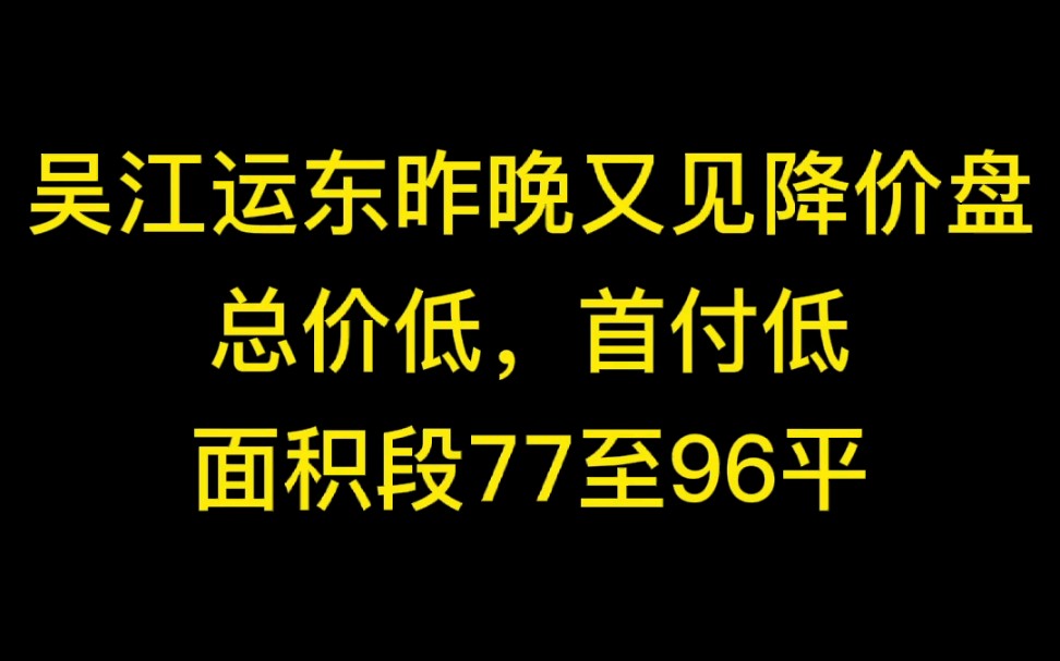 [图]吴江运东又见降价盘