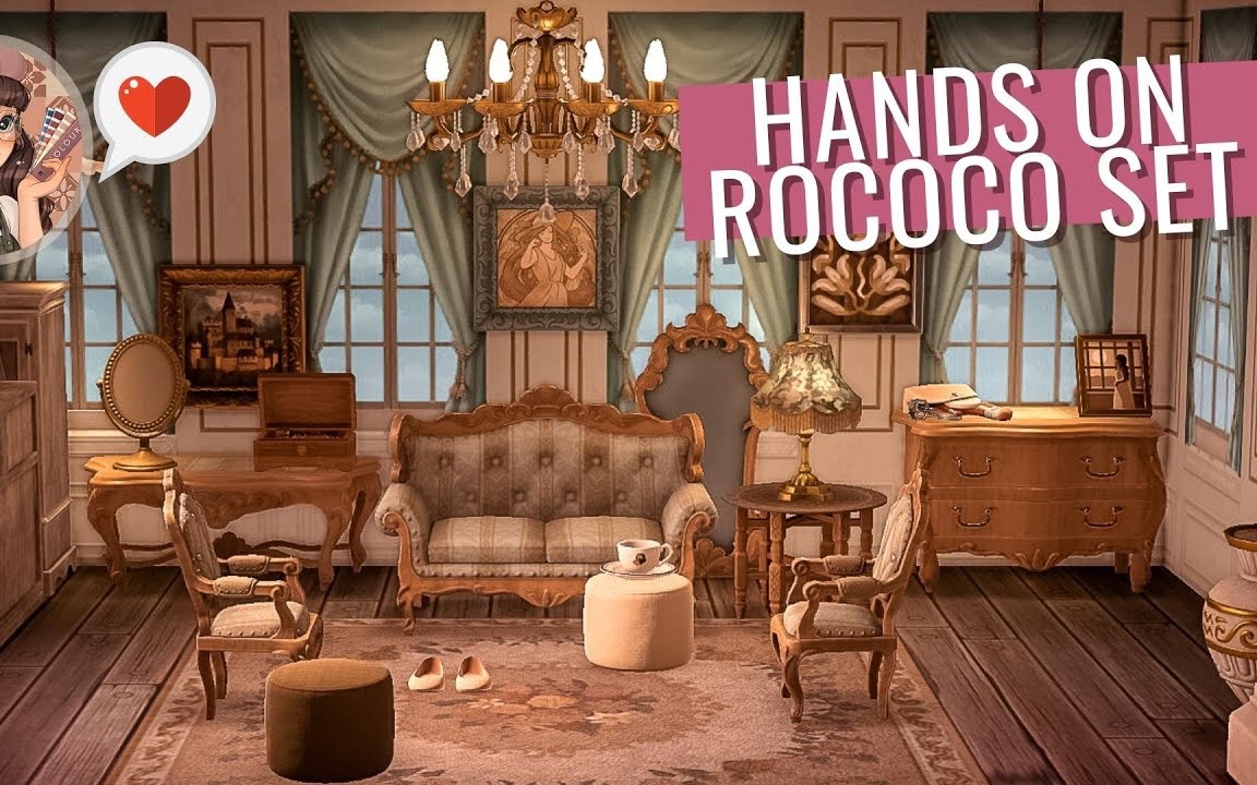 【动森】超真实洛可可风格室内装饰 速建 欢乐家乐园DLC | The ROCOCO SET is UNREAL | ACNH Speed Build单机游戏热门视频