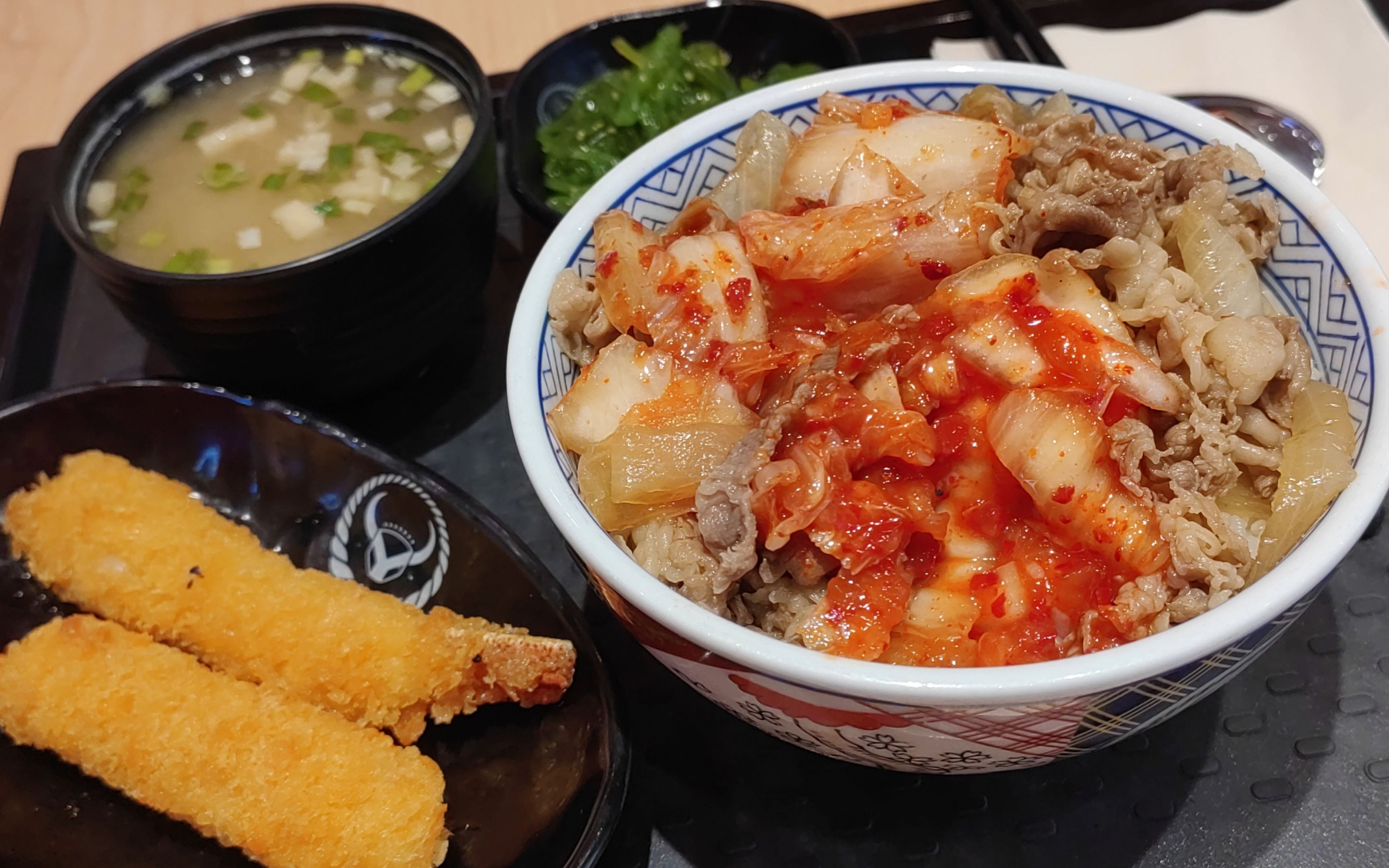 爽脆下饭 成都悠方吉野家 单人泡菜牛肉饭套餐 25元