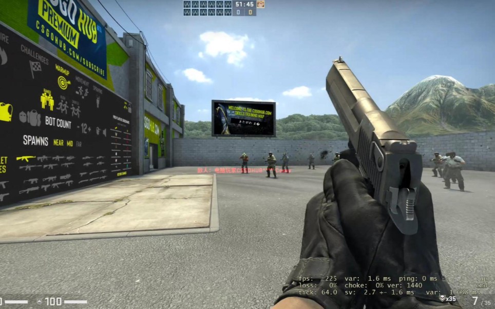 【csgo】练枪 来自沙鹰的压迫感!