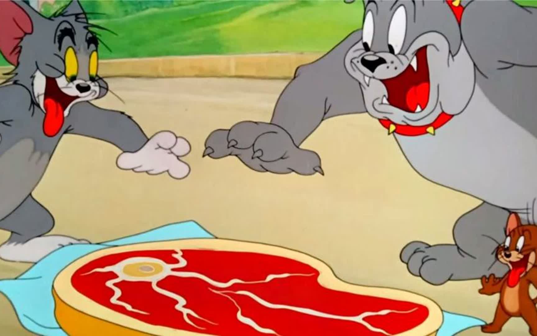 汤姆,杰瑞和派克狗居然成了一家人