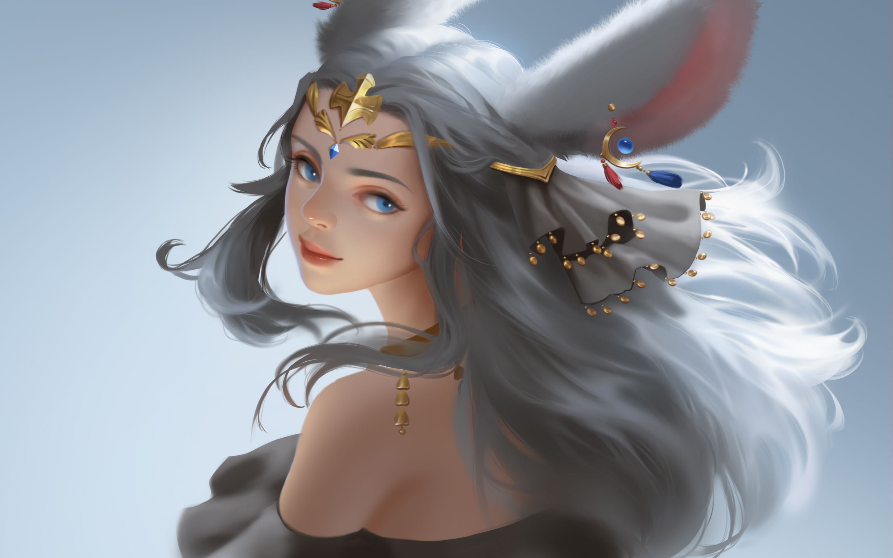 【画渣喵日常】ff14小兔姬头像 填坑无止境#插画#原画#板绘
