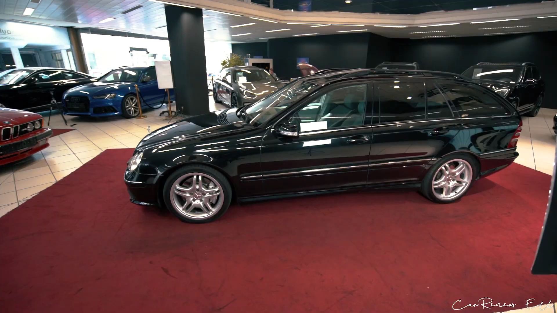 深黑怪兽!实拍mercedes-amg c55 amg estate