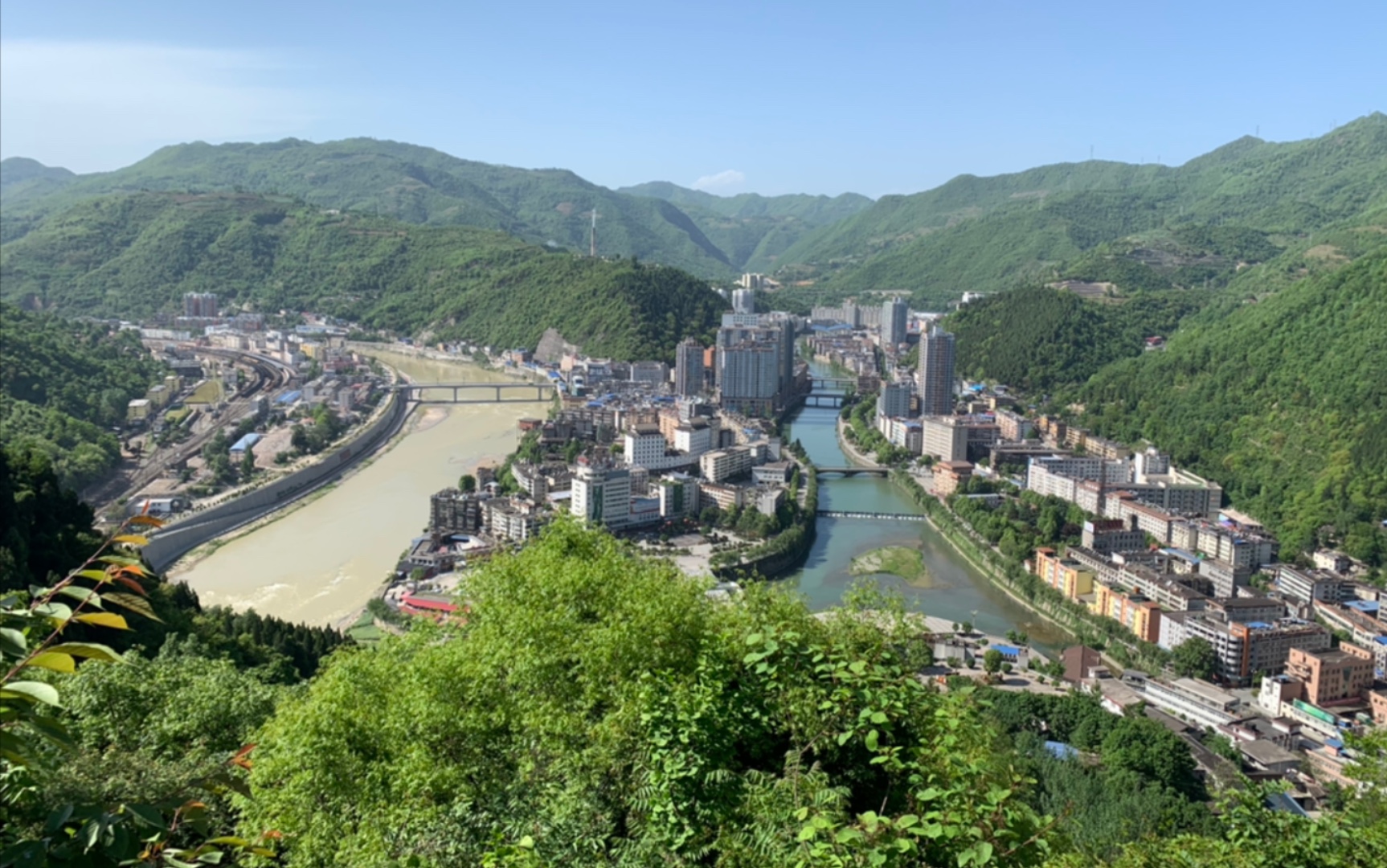 嘉陵江.八渡河.略阳依然