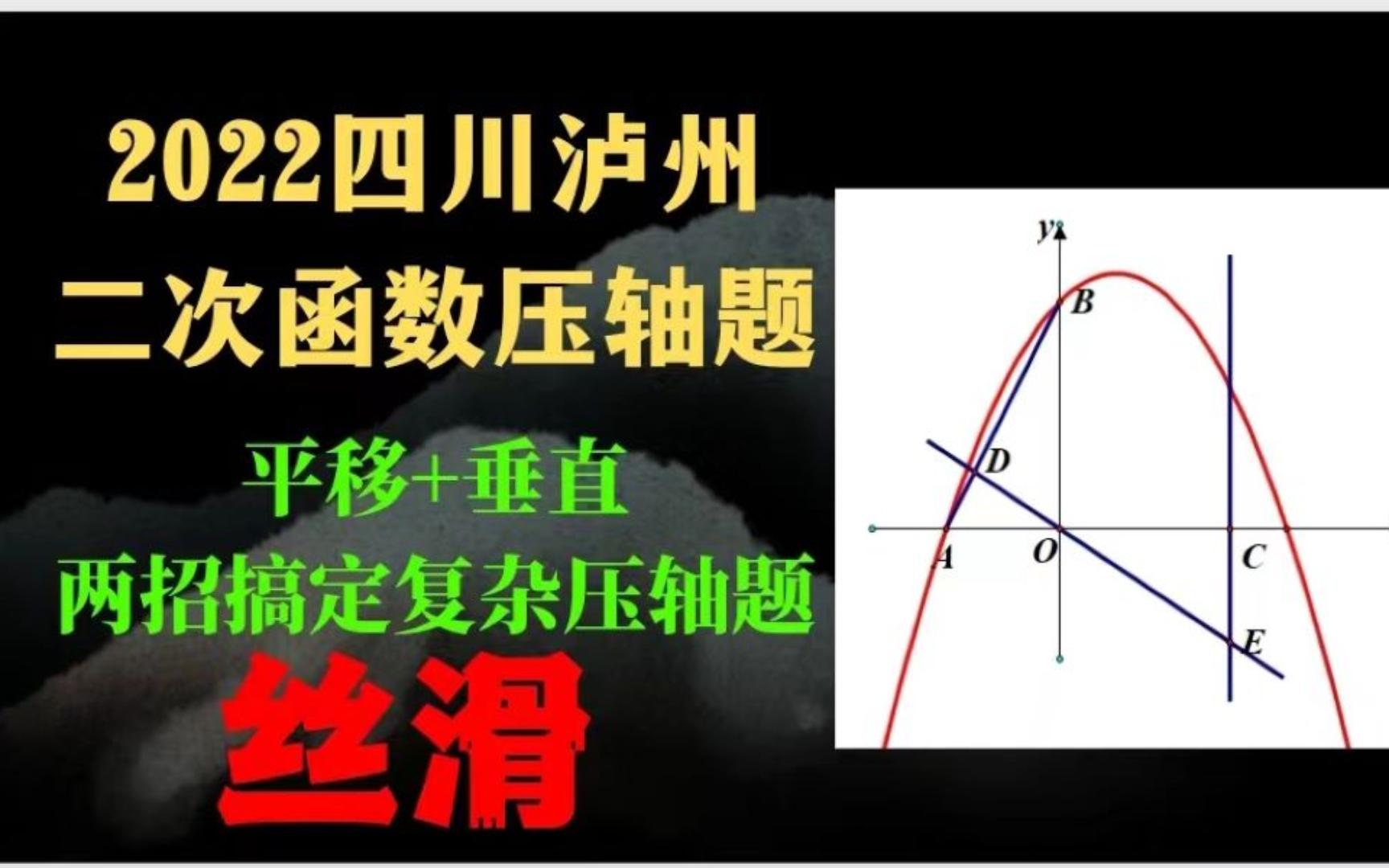 平移+垂直,两招解决复杂的二次函数压轴题哔哩哔哩bilibili