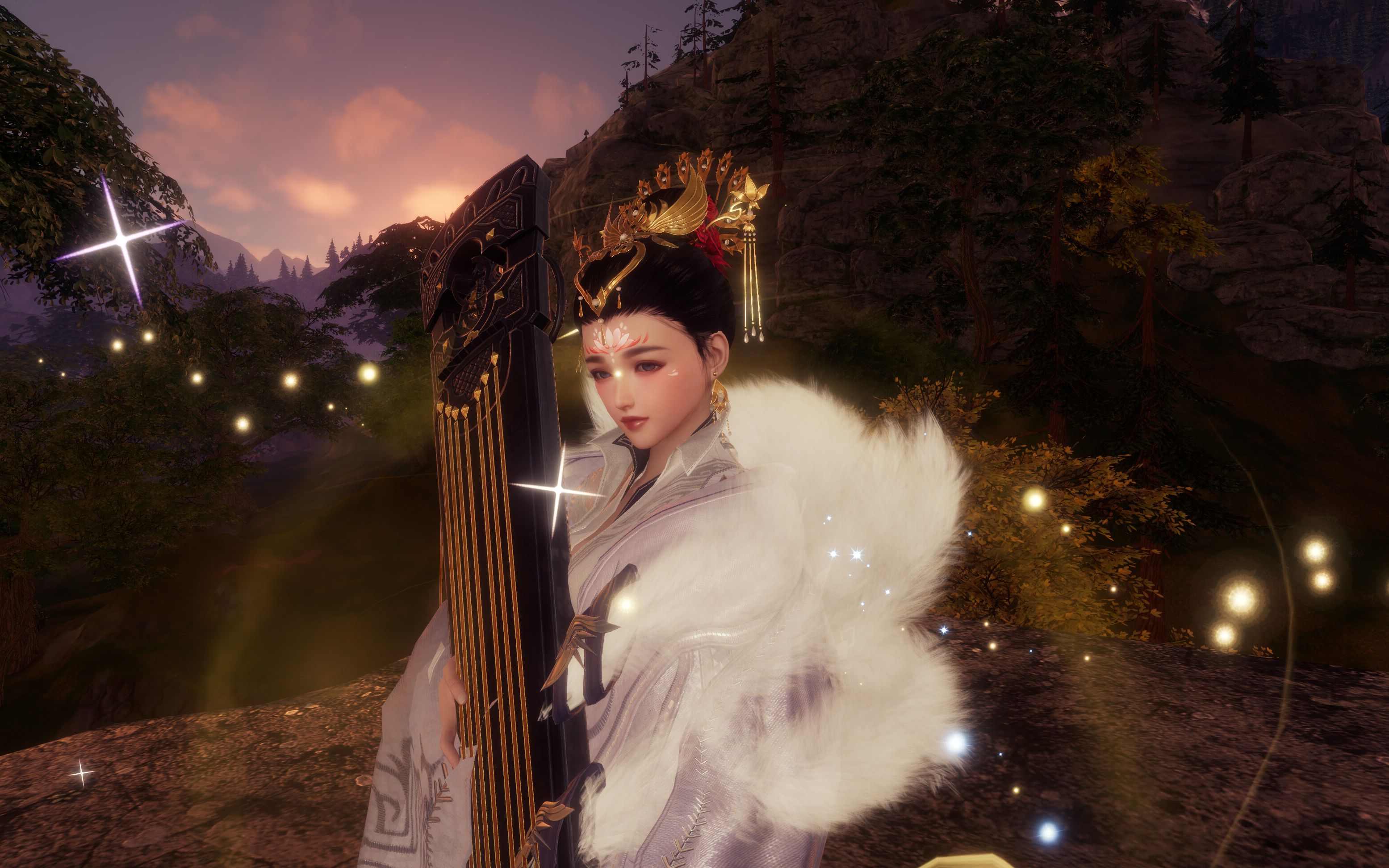 【剑网3】杨贵妃套 寒琼 一笑中称号特效 商城预览毒霸盒子 霸刀盒子