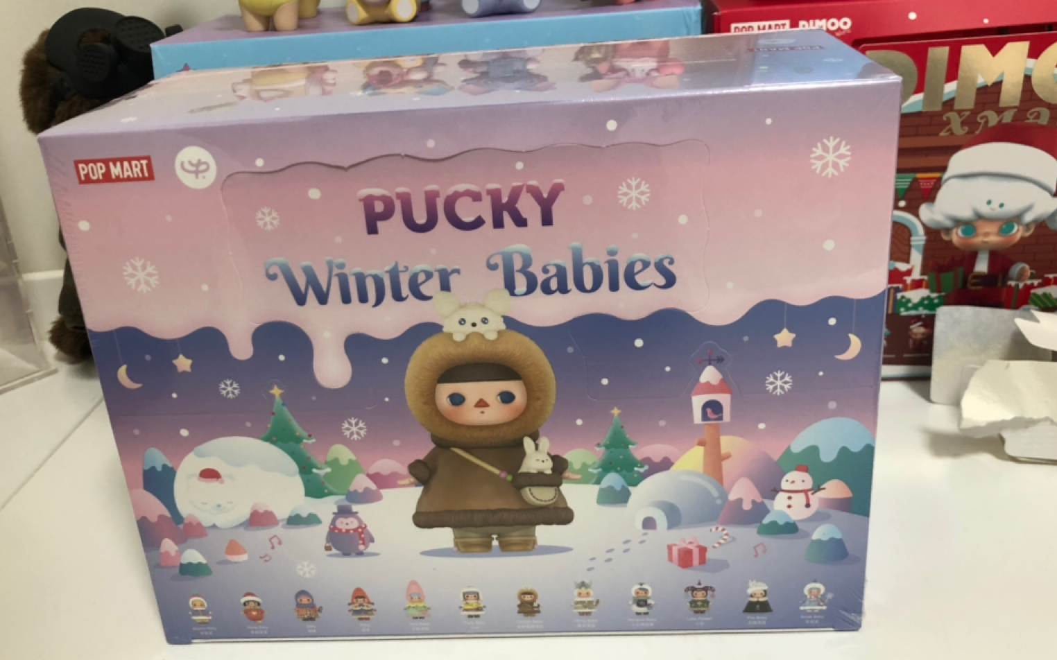 泡泡玛特毕奇冬日系列盲盒端盒能否一盒入魂出隐藏