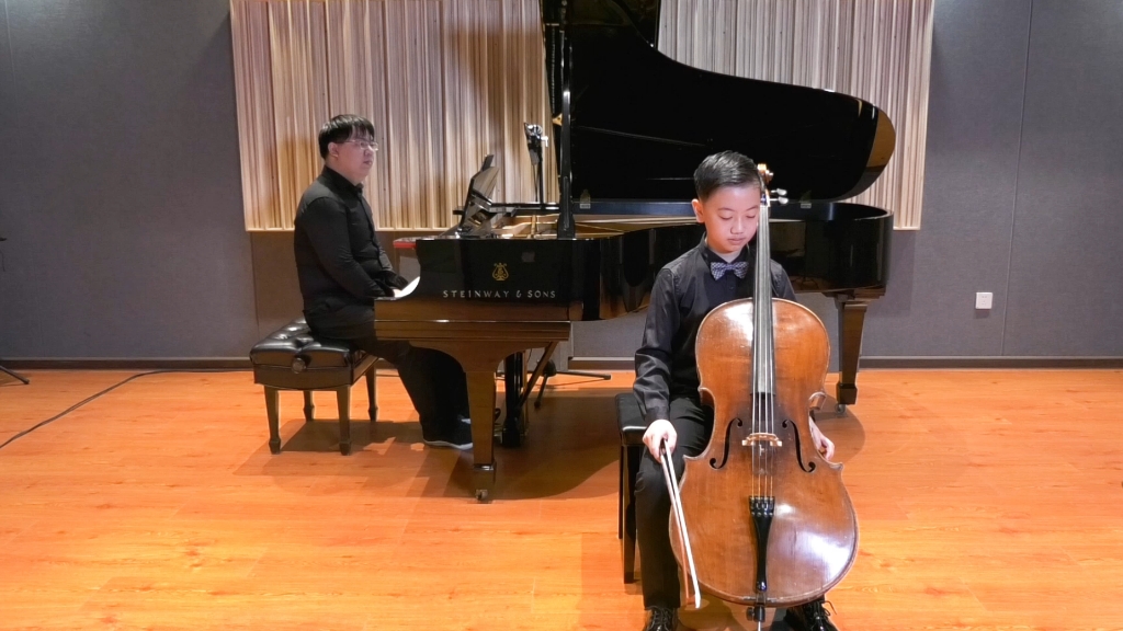 [图]大提琴Cello 博凯里尼A大调奏鸣曲第一、二乐章 演奏者:陈奕淇 钢琴艺术指导：韦子健