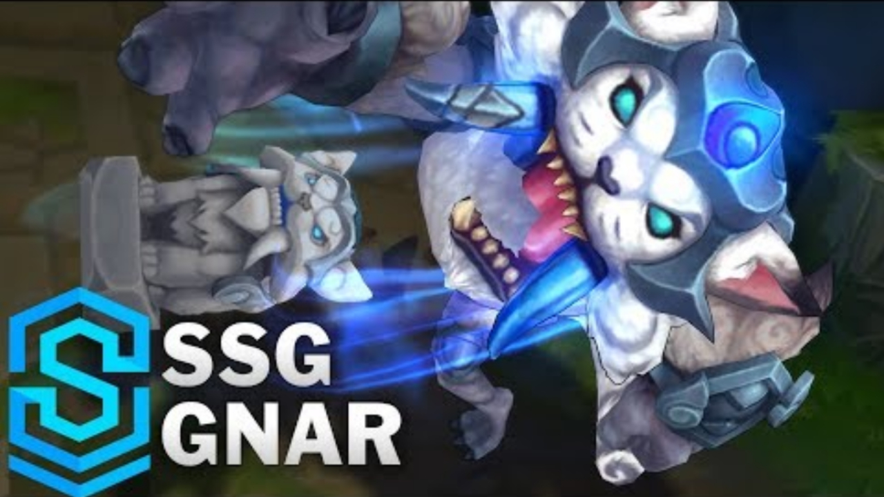 【lol】s7冠军皮肤 ssg纳尔模型与技能特效展示!