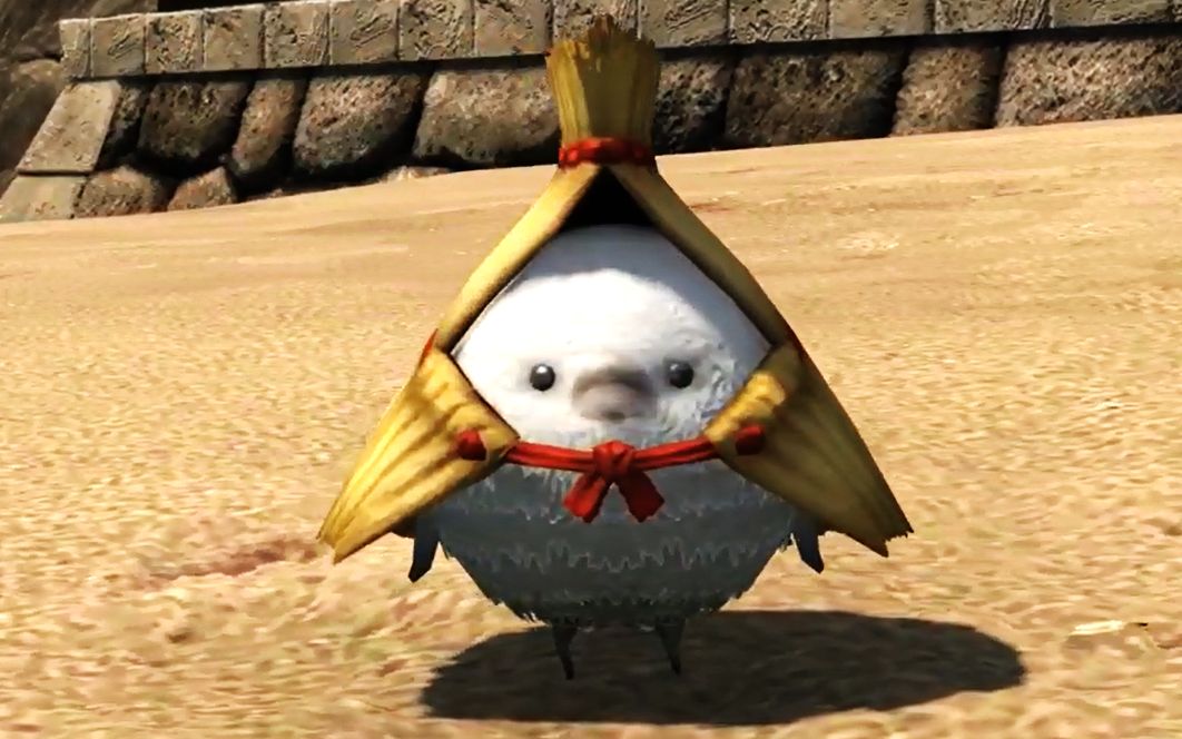 【ff14/最终幻想14】长得像"周冬雨"的雪童子宠物(生肉)