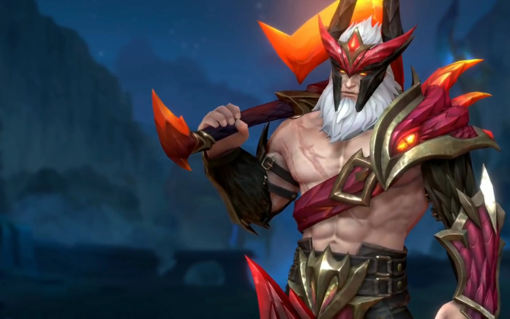 99「屠龙勇士·奥拉夫」皮肤技能展示!