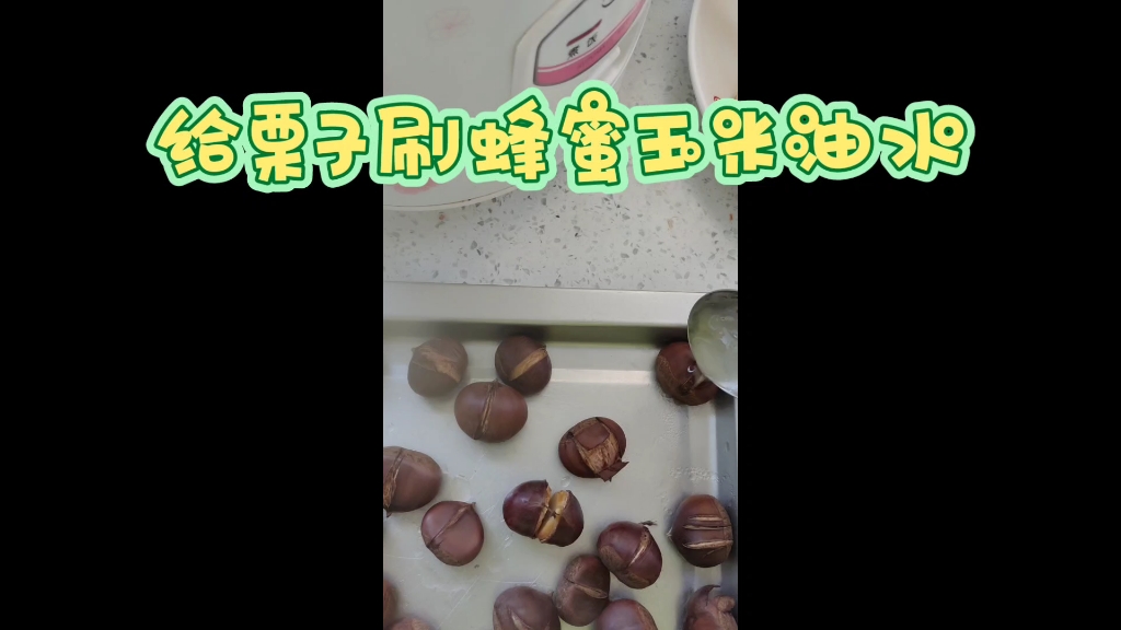 第一次做烤箱烤栗子哔哩哔哩bilibili