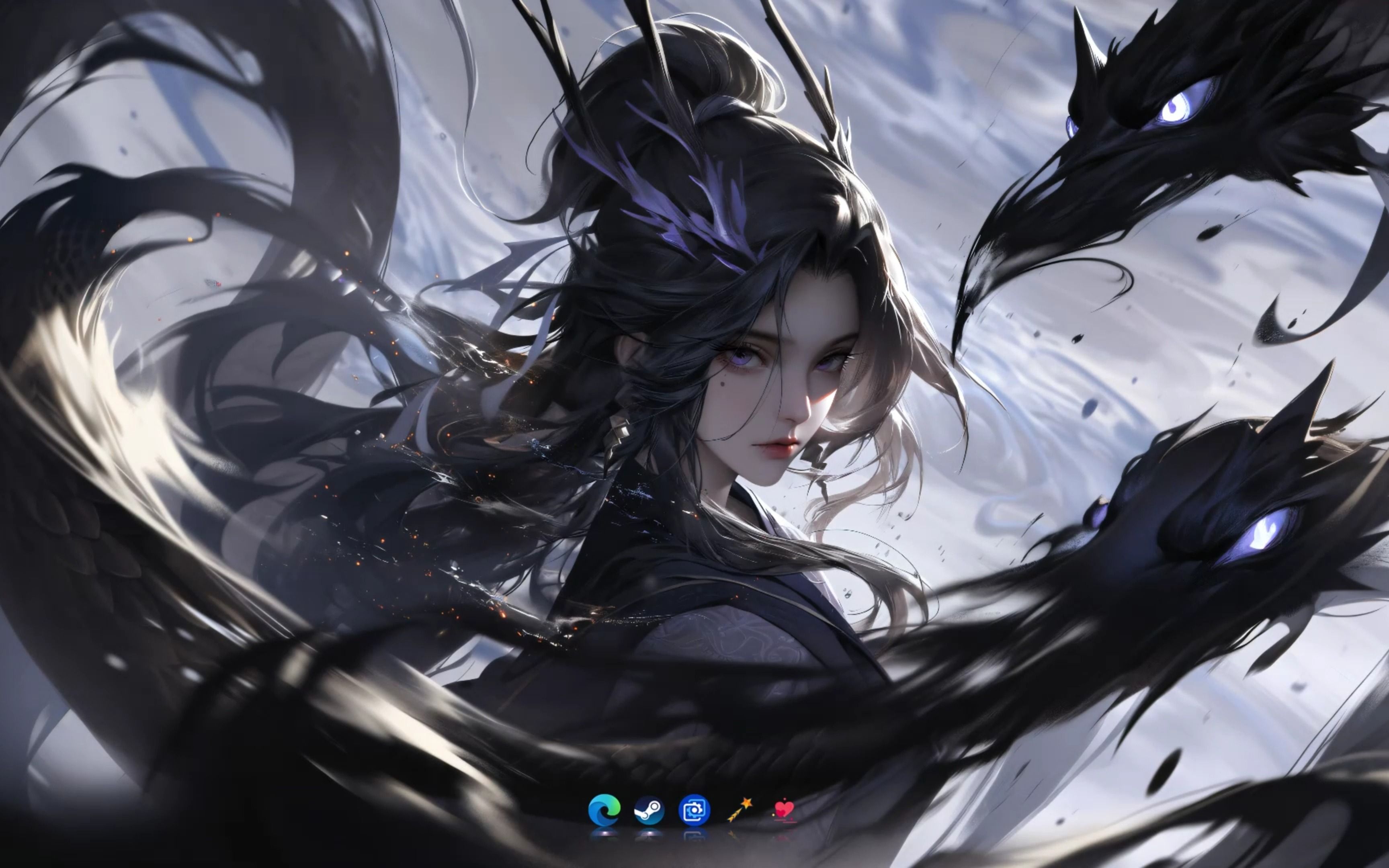 【wallpaper】水墨三玄色 赛博修仙 水墨风 壁纸分享