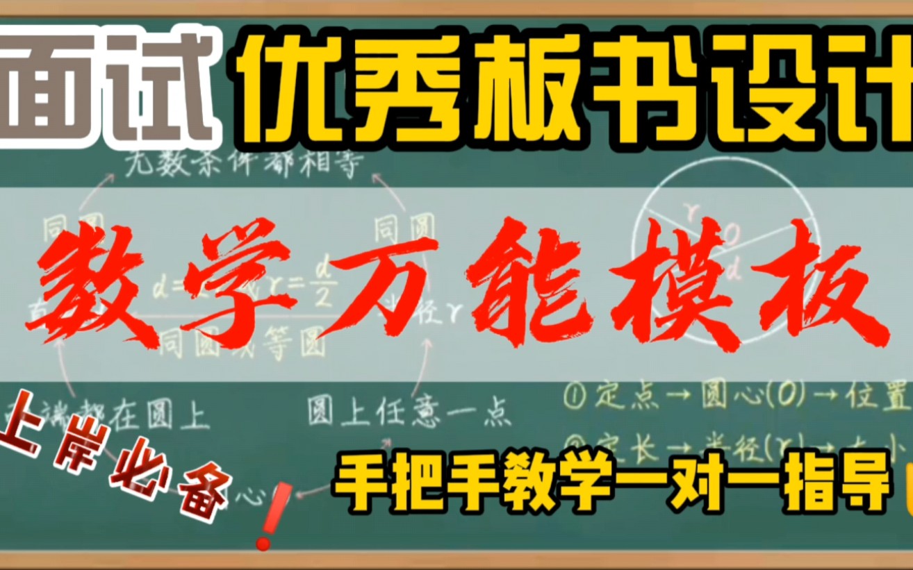 优秀板书设计:高分秘籍教师面试《数学学科万能模板》上岸必备#教师招聘#教师资格证#教师#事业单位#公务员#面试#教育#教师待遇#教师招聘考试#数学#...