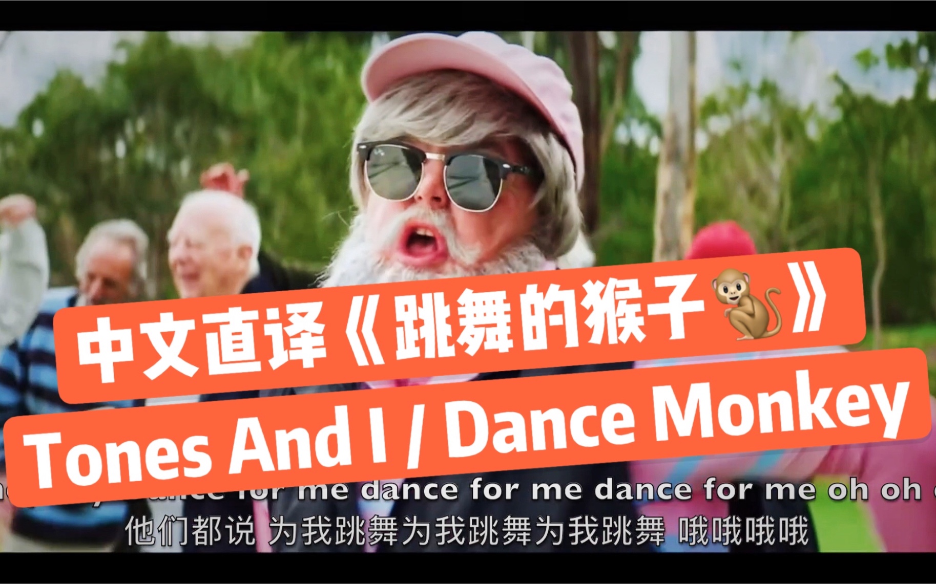 [图]【欧美流行.中文直译系列】Tones And I《Dance Monkey / 跳舞的猴子》「中文版普及计划」