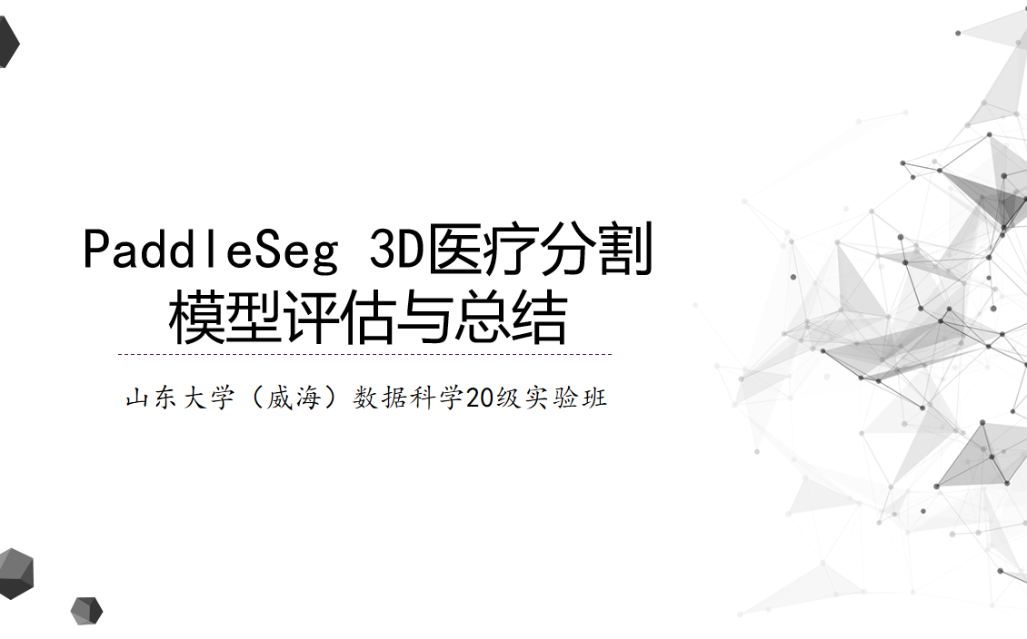 PaddleSeg3D医疗分割模型评估与nnUnet十折交叉检验哔哩哔哩bilibili