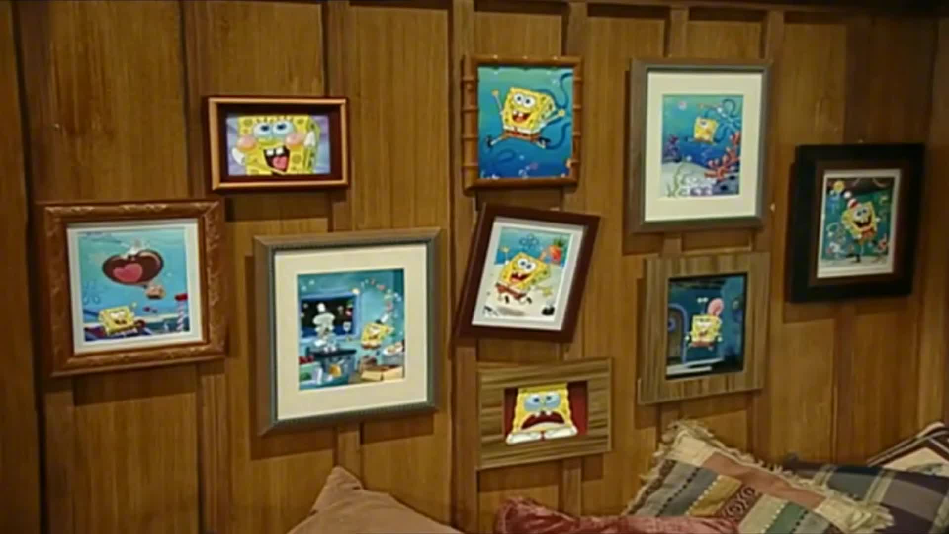 海绵宝宝:海盗的基本素养,房间里童心满满,全是海绵宝宝形象!