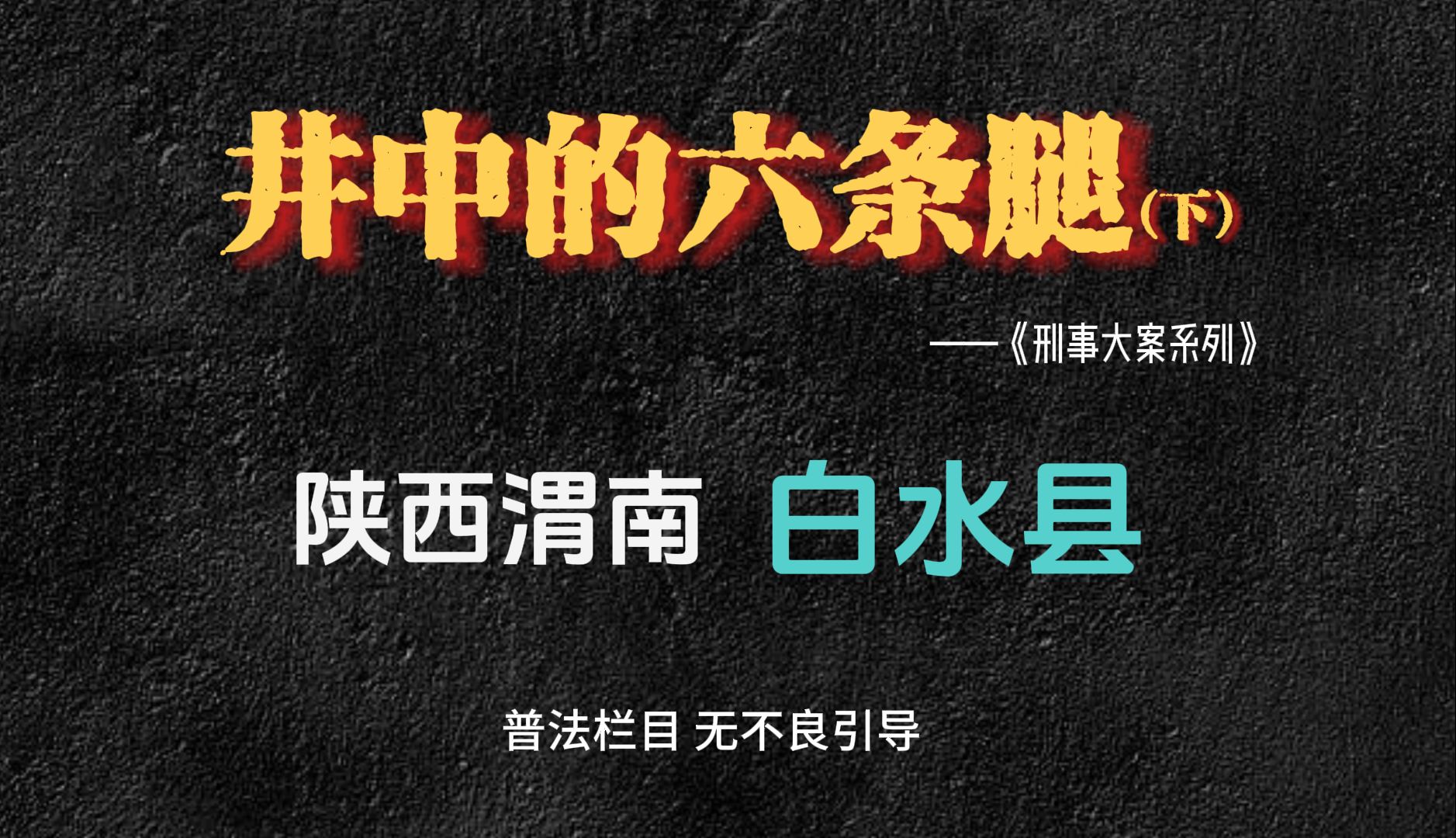 真实案件改编:陕西渭南白水县,送货夫妇仅因为480元惨遭杀害哔哩哔哩bilibili