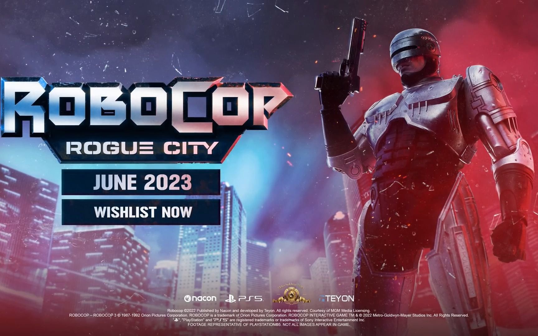 [图]《机械战警：暴戾都市》RoboCop：Rogue City PS5玩法揭秘预告片