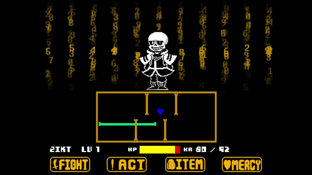 【numbertale】数字传说sans战第一阶段无药!