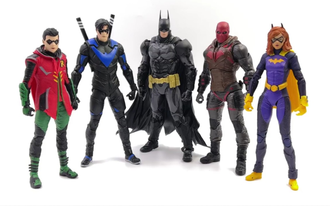 麦克法兰【哥谭骑士】蝙蝠女 提姆 夜翼 红头罩 开箱评测