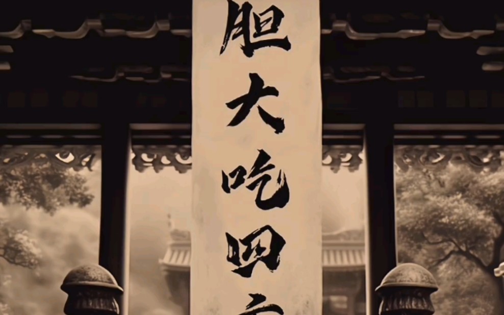 男人嘛,胆大吃四方.