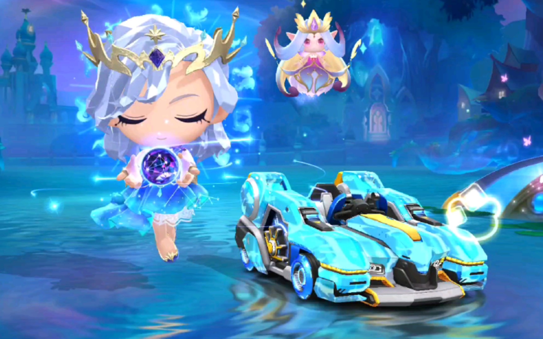 跑跑卡丁车手游冰蓝棉花糖x9贴膜教学简单粗暴易学