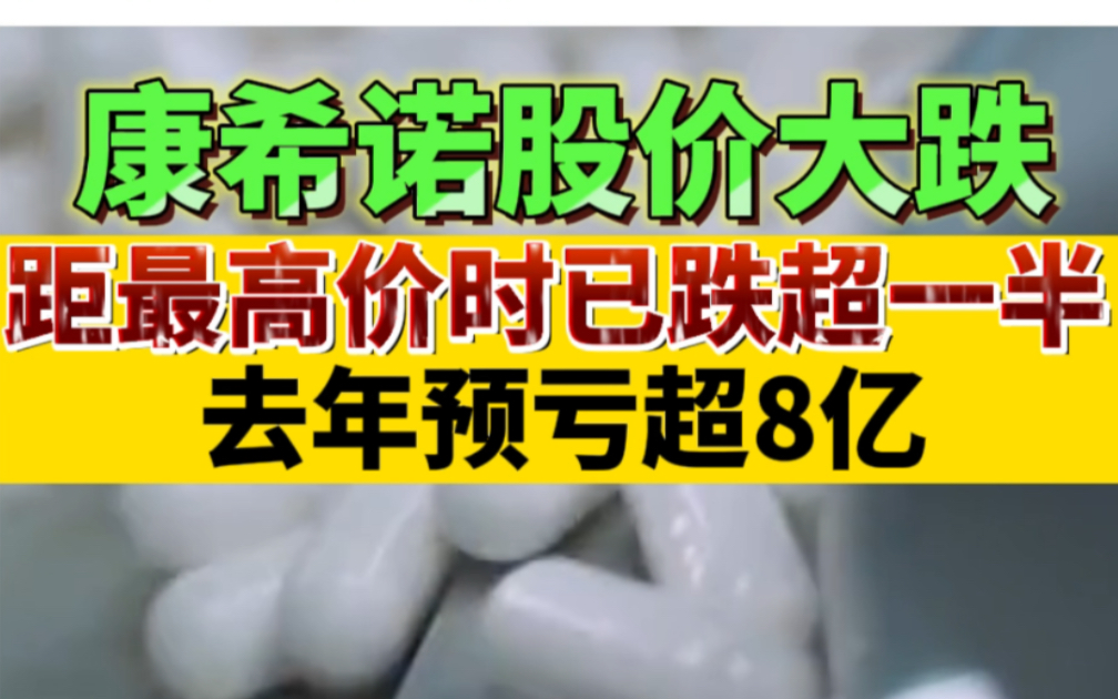 康希诺股价大跌!距最高价时已跌超一半,去年预亏超8亿哔哩哔哩bilibili