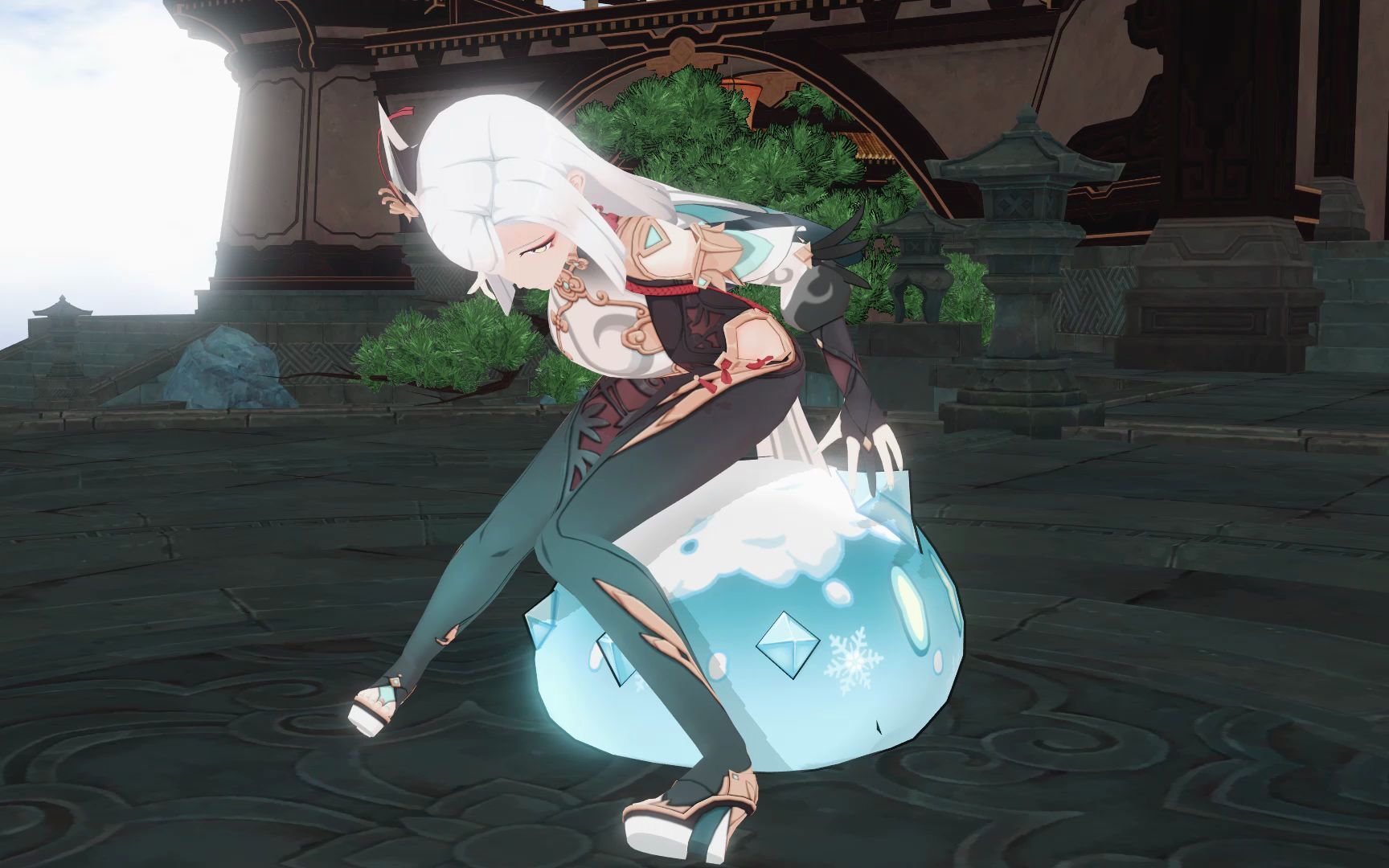 申鹤大战冰史莱姆