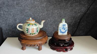 清乾隆青花釉里红狮子滚绣球寿字大盘，狮子滚绣球，好事在后头_哔哩哔