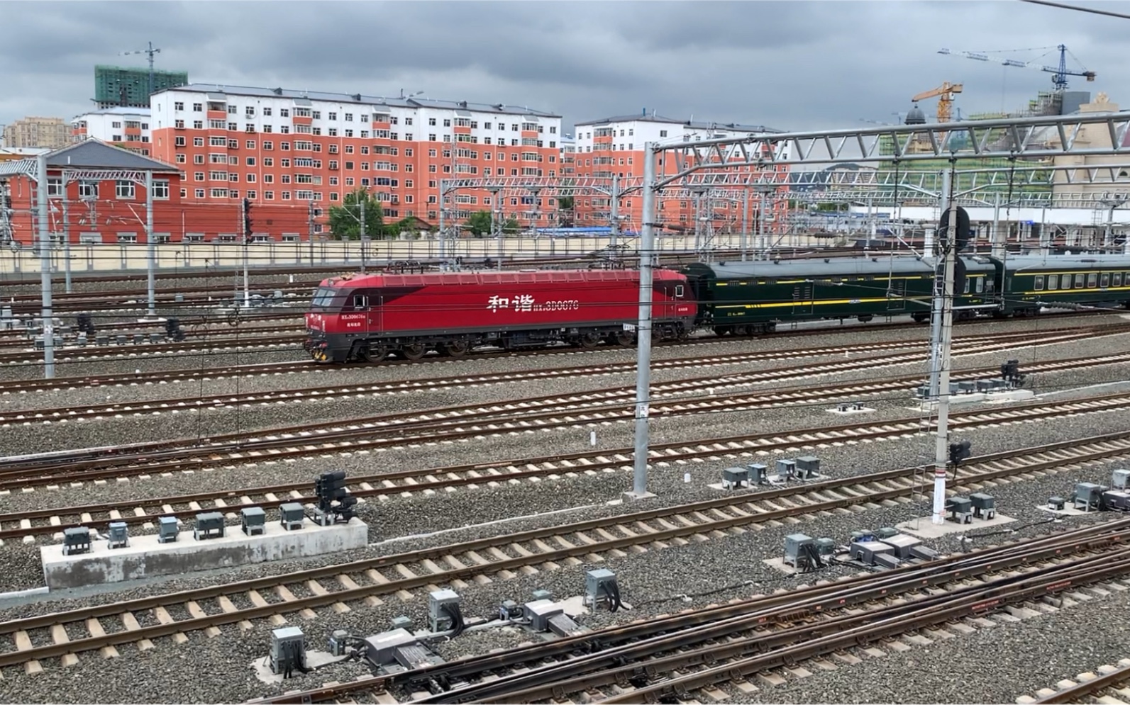 hxd3d0676牵引k554牡丹江温州出牡丹江站