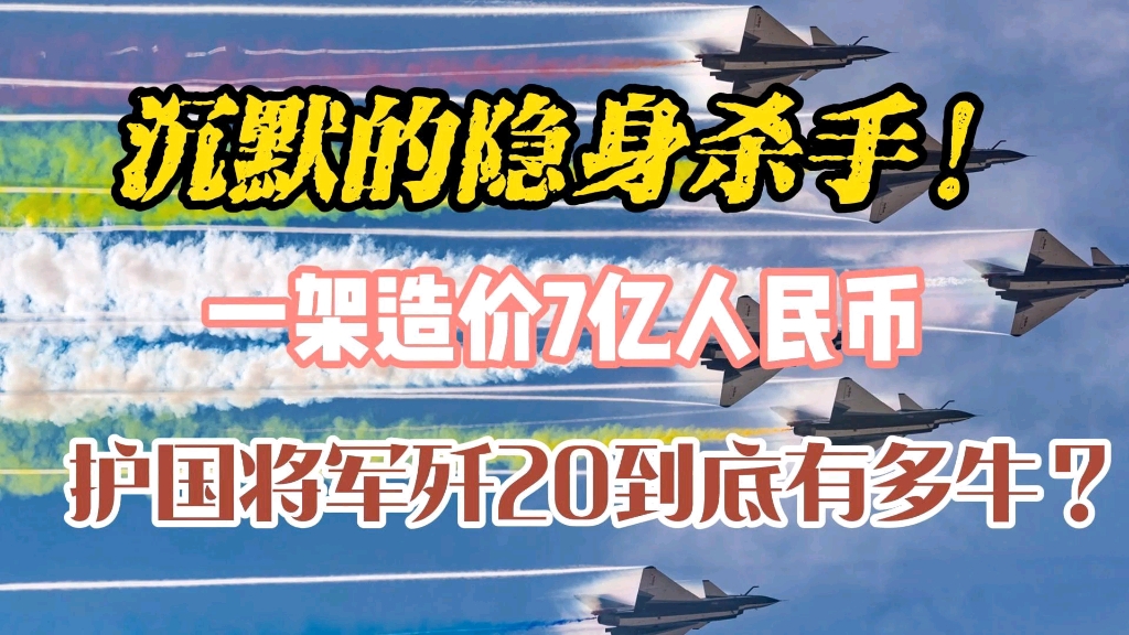 沉默的隐身杀手!一架造价7亿人民币,护国将军歼20到底有多牛?哔哩哔哩bilibili