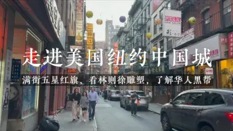 Download Video: 走进纽约中国城，满街五星红旗，看林则徐雕塑，了解曼哈顿华人黑帮历史