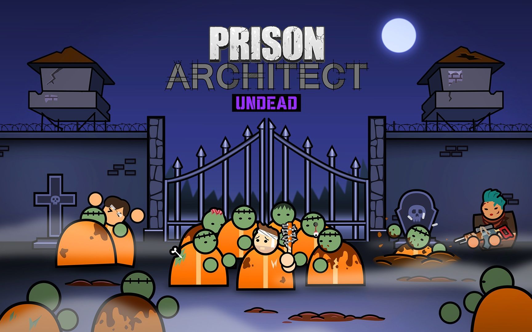 [图]Prison Architect監獄建築師 最新dlc 簡單做出高等級殭屍海