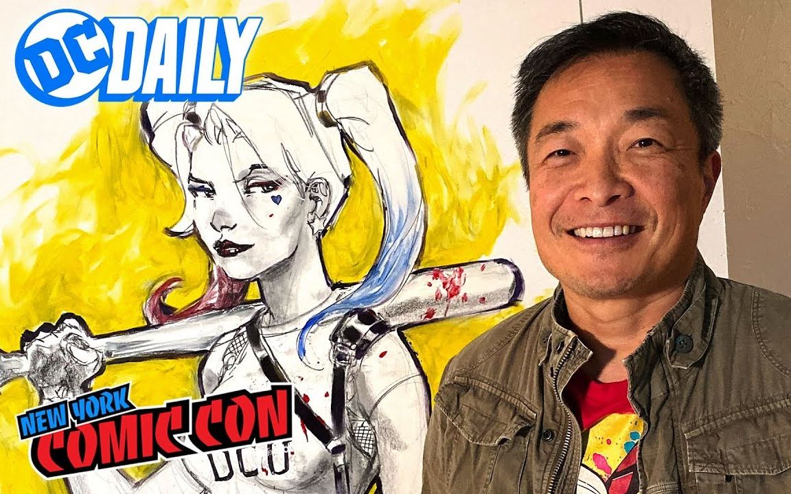 [图]NYCC 2019 DC 第一天 猛禽小队和哈莉·奎茵戏服亮相 Dceased可动新品 Jim Lee吉姆李现场绘画 RWBY漫画新作