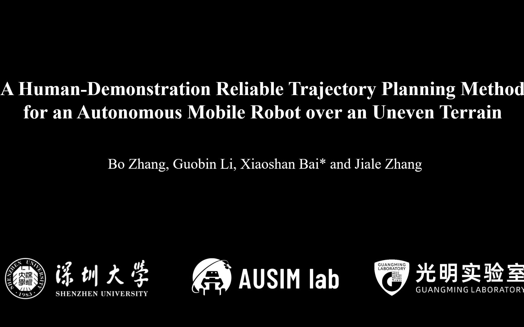 HumanDemonstration Trajectory Planning Method for Robots over Uneven Terrain哔哩哔哩bilibili