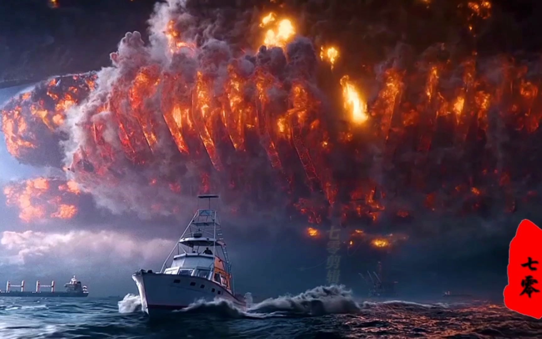 高清电影精彩片段 人类在灾难面前是那么的渺小 震撼视觉效果画面