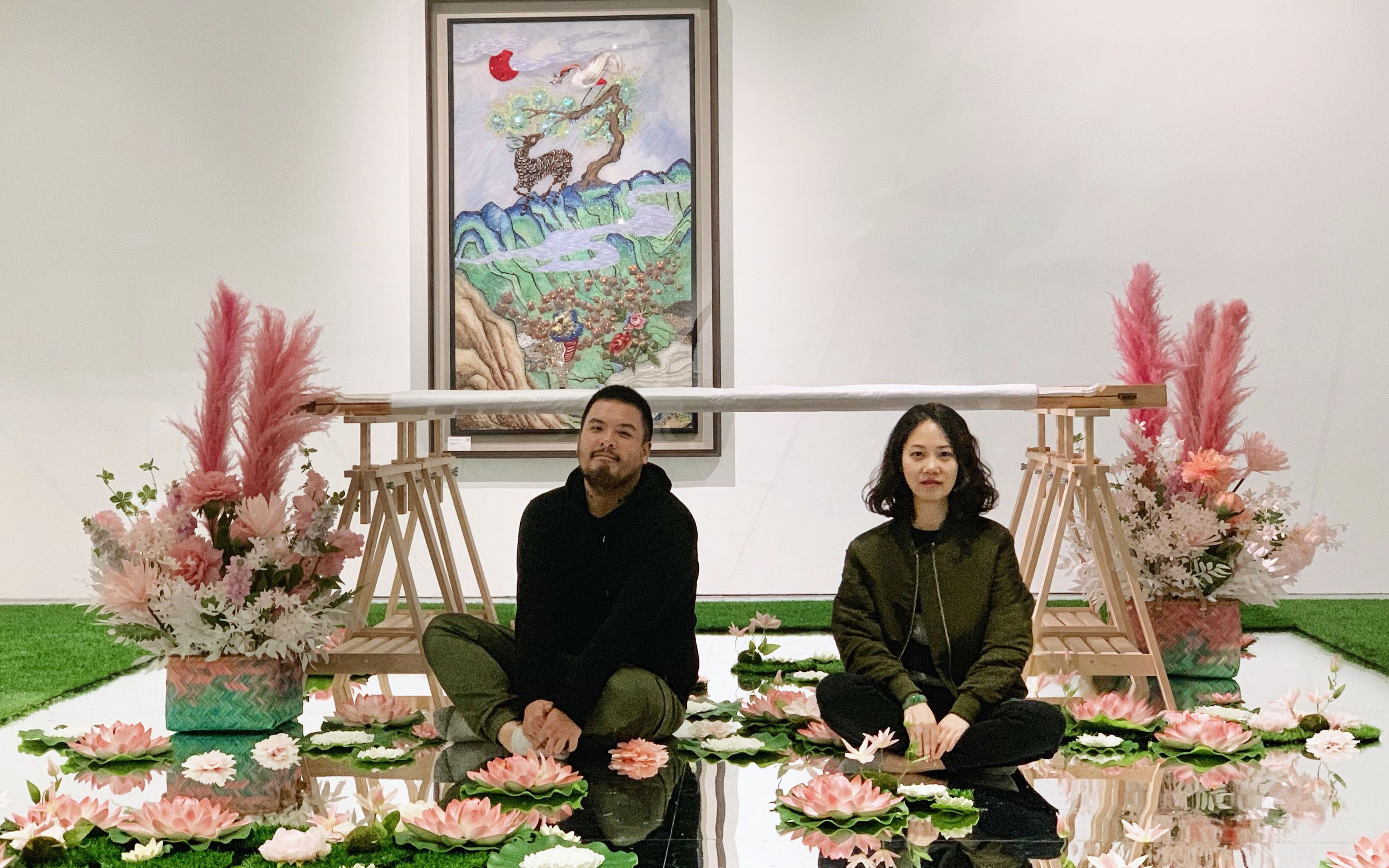 【luneville缕薇刺绣】2019上海宝龙美术馆缕薇艺术项目-绣着诗的小