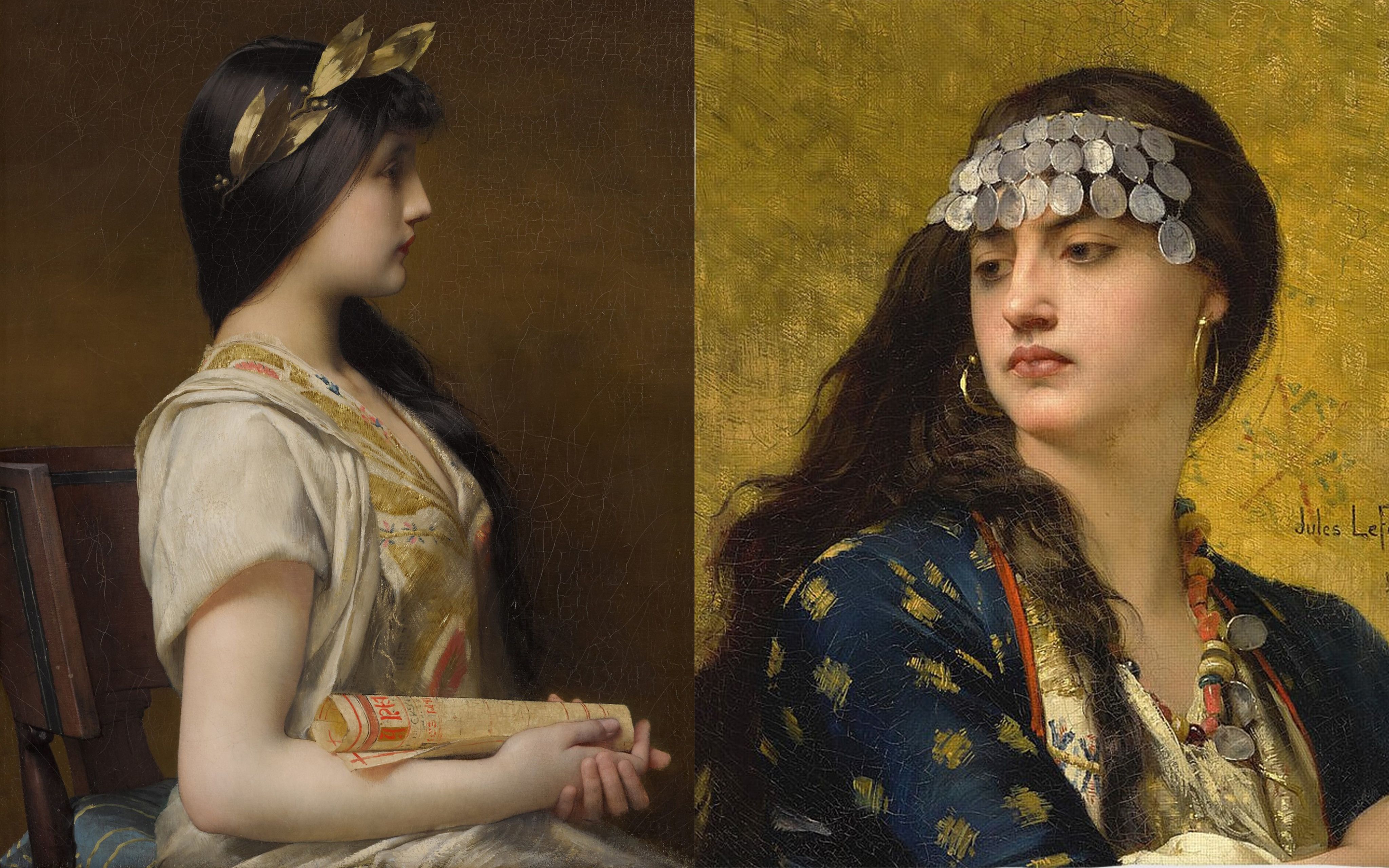 【艺术与审美】时间也为你驻足,法国画家Jules Joseph Lefebvre油画人物肖像作品欣赏哔哩哔哩bilibili