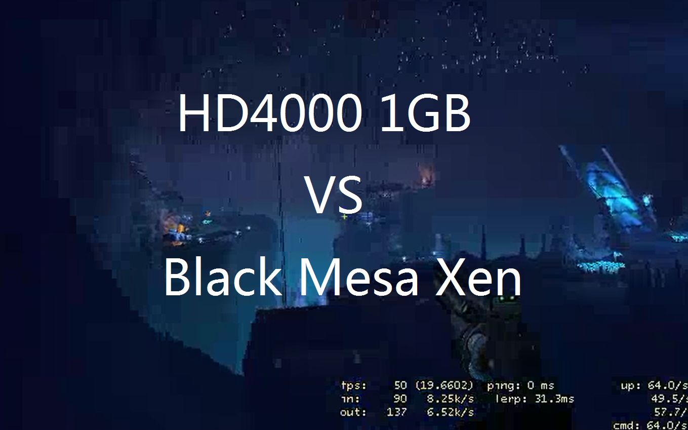 【黑山起源XEN】i5 3570k自带的HD4000核显大战BlackMesa : XEN居然有六十帧???哔哩哔哩bilibili