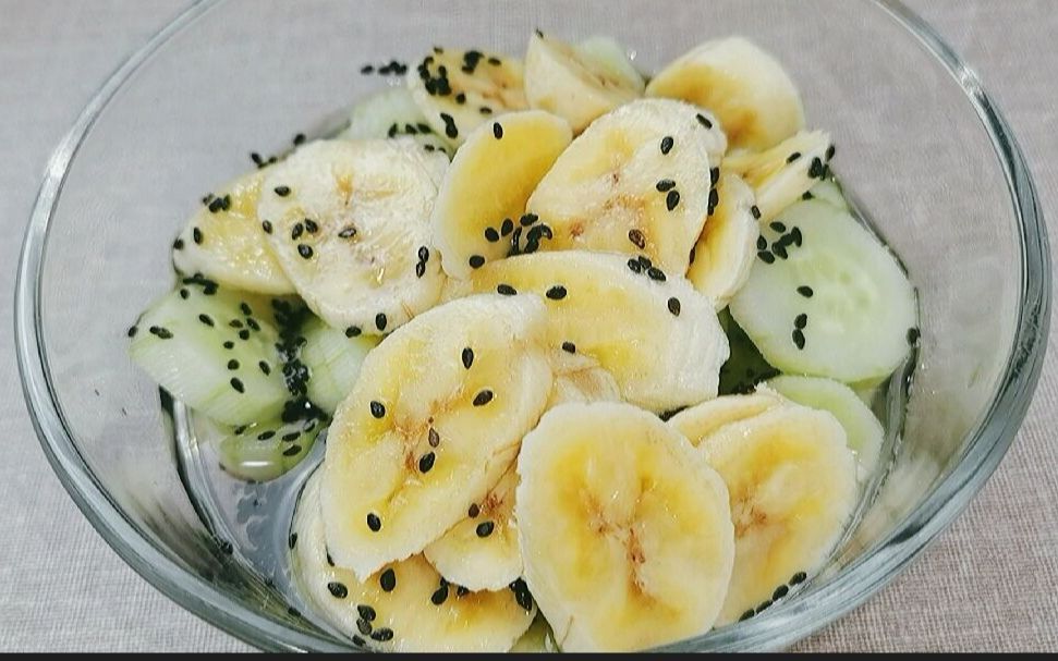 香蕉黄瓜这样搭配,让你3天快速瘦身,大肚腩不见了_哔哩哔哩_bilibili