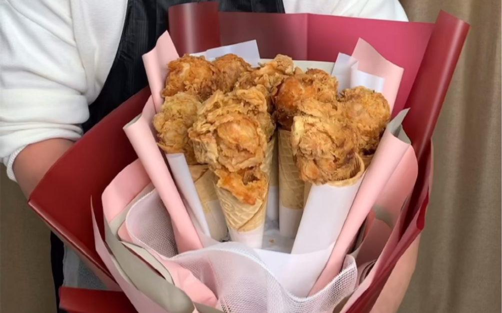 家庭版鸡腿花束,感谢朋友们的支持!